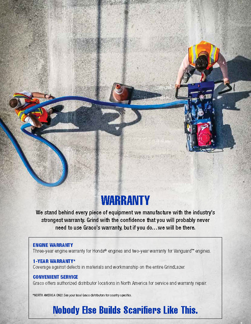 Graco GrindLazer Scarifier Systems Brochure 2018 - 341251EN-G 