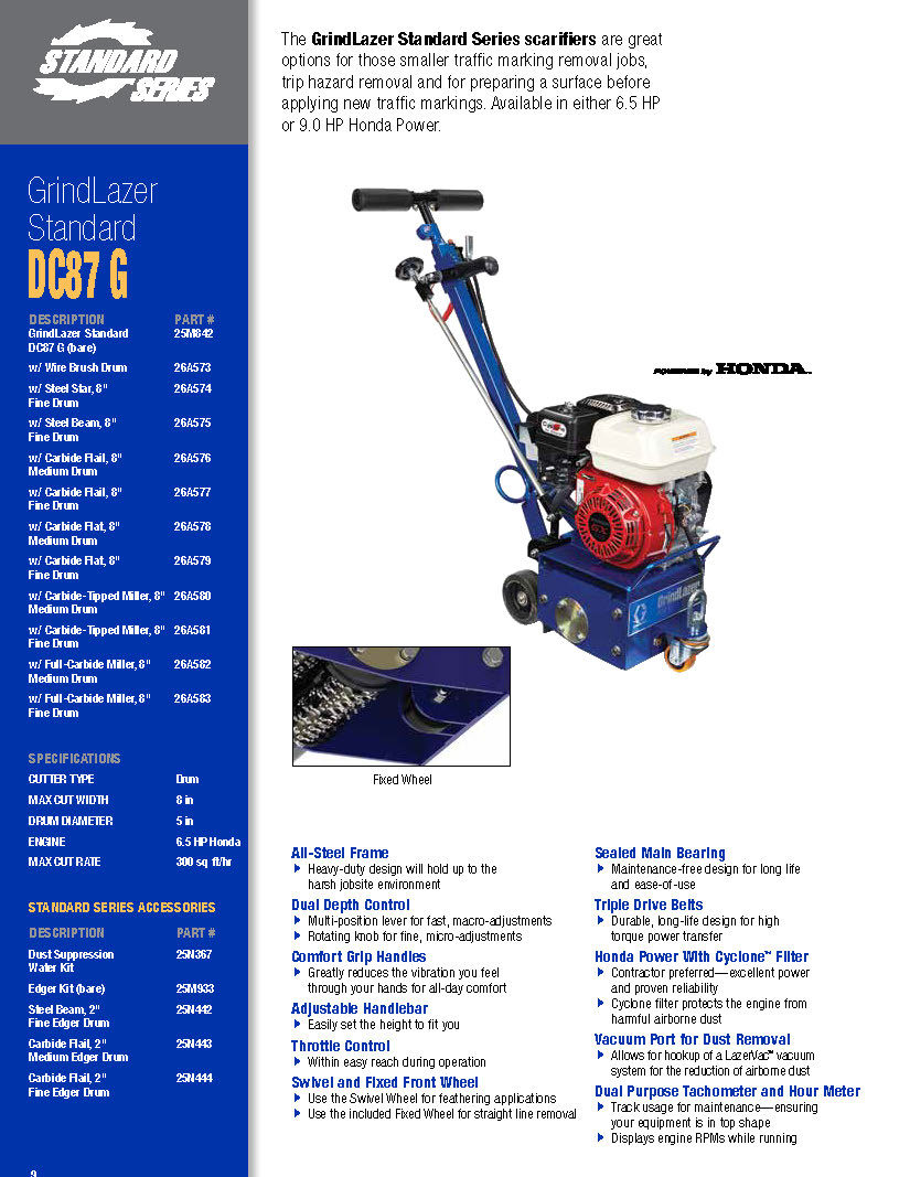 Graco GrindLazer Scarifier Systems Brochure 2018 - 341251EN-G 