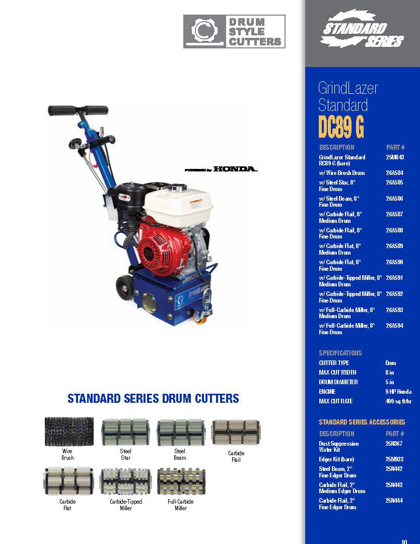 Graco GrindLazer Scarifier Systems Brochure 2018 - 341251EN-G 