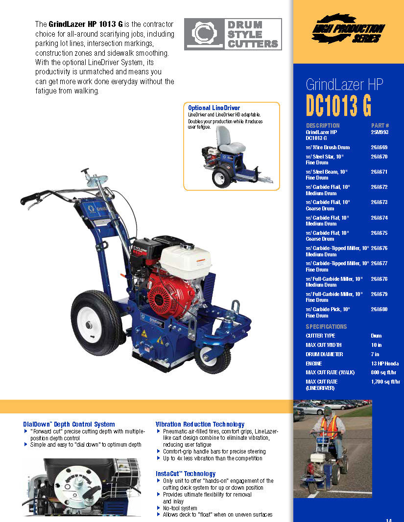 Graco GrindLazer Scarifier Systems Brochure 2018 - 341251EN-G 