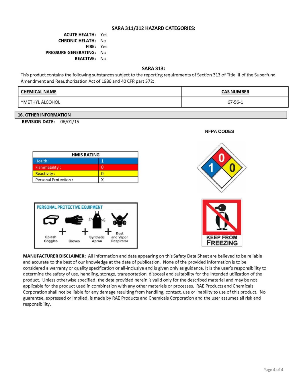 RAE #5192 Green Fast Dry Supreme Latex Traffic & Zone Marking Paint - SDS