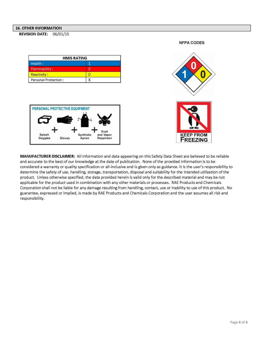 RAE #5434 Red Hi-Build Latex Traffic & Zone Marking Paint - SDS