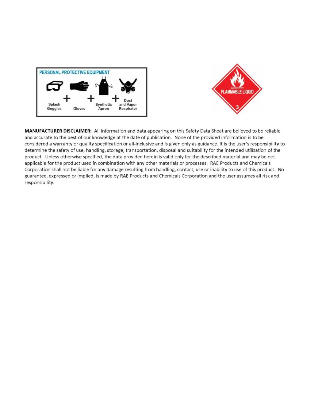 RAE #7033 Blue Alkyd Low VOC Traffic & Zone Marking Paint - SDS