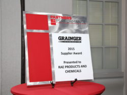 RAE Products winning Graingers 2016 Supplier of the Year Award!