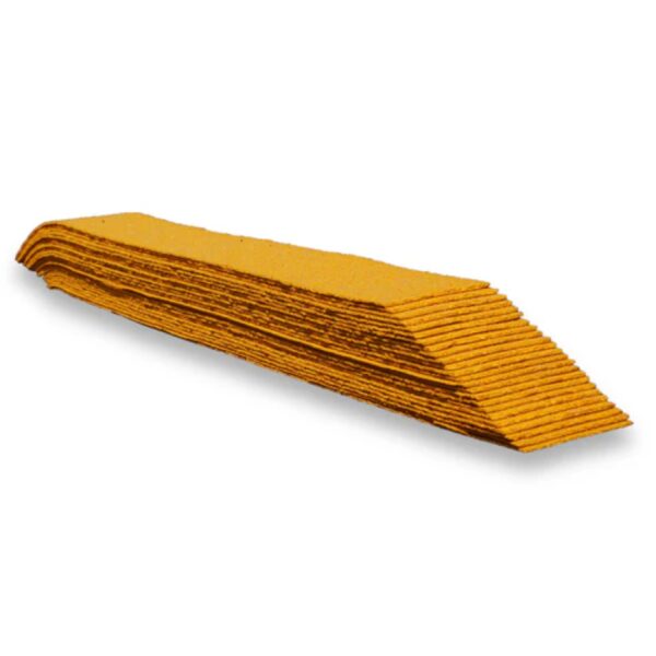 5-inch preformed thermoplastic line strips in white, stacked for easy application.