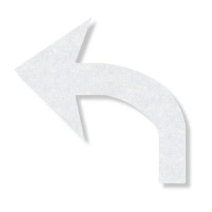Preformed Thermoplastic 8' Turn Arrow