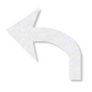 Preformed Thermoplastic 4' Turn Arrow