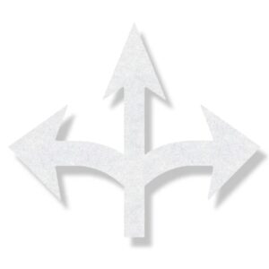 Preformed Thermoplastic Combo Arrow Left, Straight and Right