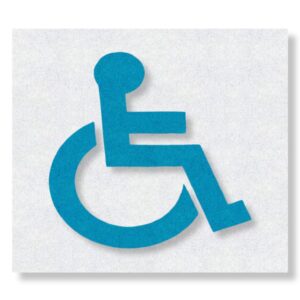 Preformed Thermoplastic Handicap Symbol with Box