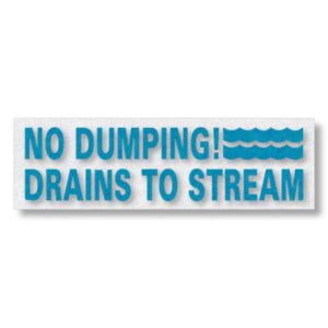 Preformed Thermoplastic Storm Drain Markers