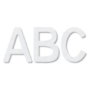 Preformed Thermoplastic Single Letter 18"