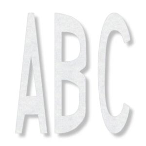 Preformed Thermoplastic Single Letter 10'