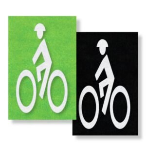 4' x 7' Bike Man with Contrast Box