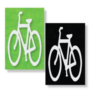 4' x 7' Bicycle with Contrast Box