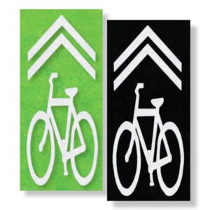 Bicycle Shared Lane with Contrast Box