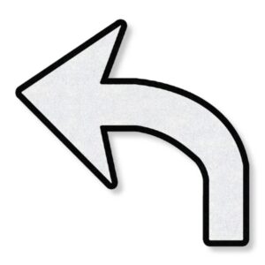 Turn Arrow with Black Contrast