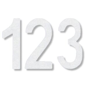 Preformed Thermoplastic Single Number 18"