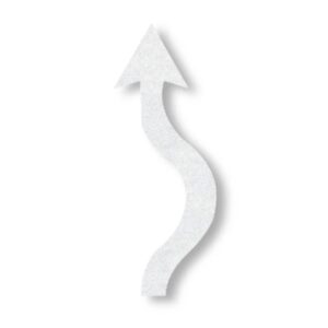 Preformed Thermoplastic Roundabout T Arrows