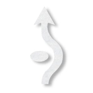 Preformed Thermoplastic Roundabout TE Arrows