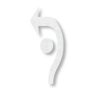 Preformed Thermoplastic Roundabout LE Arrows