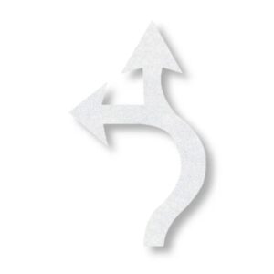 Preformed Thermoplastic Roundabout LT Arrows