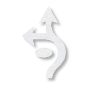 Preformed Thermoplastic Roundabout LTE Arrows