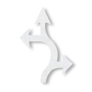 Preformed Thermoplastic Roundabout LTR Arrows