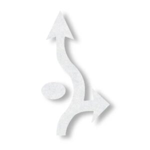 Preformed Thermoplastic Roundabout TRE Arrows