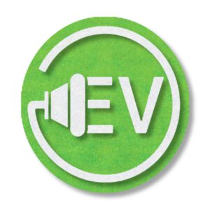 Preformed Thermoplastic EV Symbol