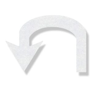 Preformed Thermoplastic Roundabout U-Turn Arrow Left