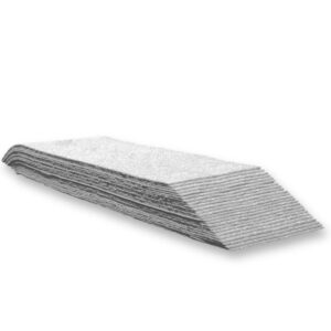 5-inch preformed thermoplastic line strips in white, stacked for easy application.