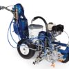 Graco LineLazer 3900 line striping machine, shown with durable construction and ergonomic handles, ideal for precise line marking on parking lots, roads, and sports fields