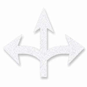 Preformed Thermoplastic Combo Arrow Left, Straight and Right