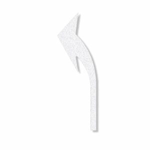 Preformed Thermoplastic Elongated Turn Arrow