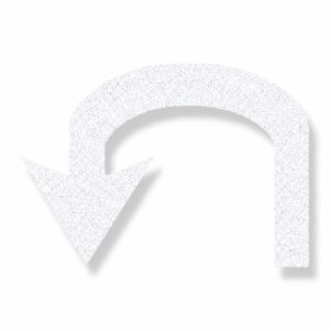 Preformed Thermoplastic Roundabout U-Turn Arrow Left