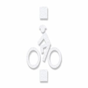 Preformed Thermoplastic Bike Man Loop Detector (MUTCD)