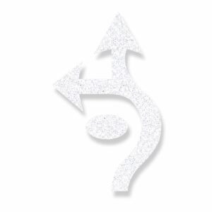 Preformed Thermoplastic Roundabout LTE Arrows