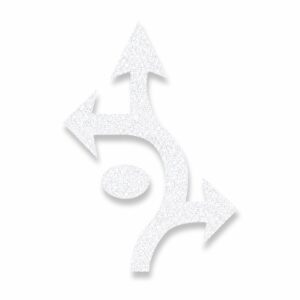18'8" Preformed Thermoplastic Roundabout LTRE Arrows