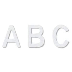 Preformed Thermoplastic Single Letter 12"