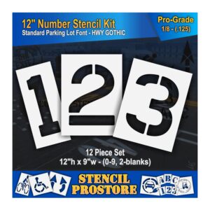 12" Number Kit Stencil
