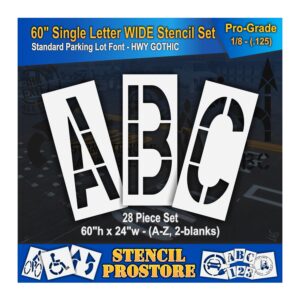 60" Alphabet Kit Stencil