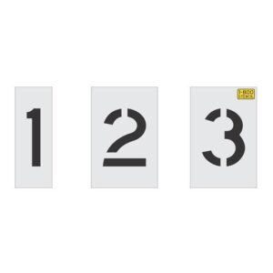 4" Number Kit for Curbs Stencil