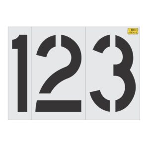 20" x 12" Number Kit Stencil