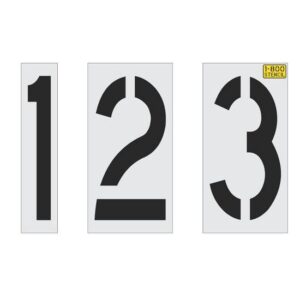 24" x 9" Number Kit Stencil