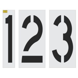20" x 9" Number Kit Stencil