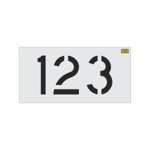 10" 3-Digit Number Kit Stencil