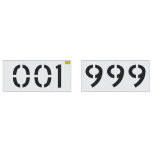 8" 3-Digit Number Kit Stencil 100-199, 200-299, etc.