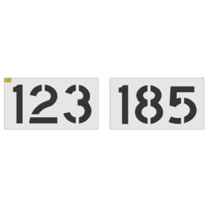 18" 3-Digit Number Kit Stencil 100-199, 200-299, etc.