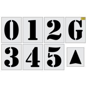 42" Football Numbers Kit Stencil