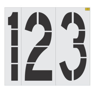 60" x 24" Number Kit Stencil